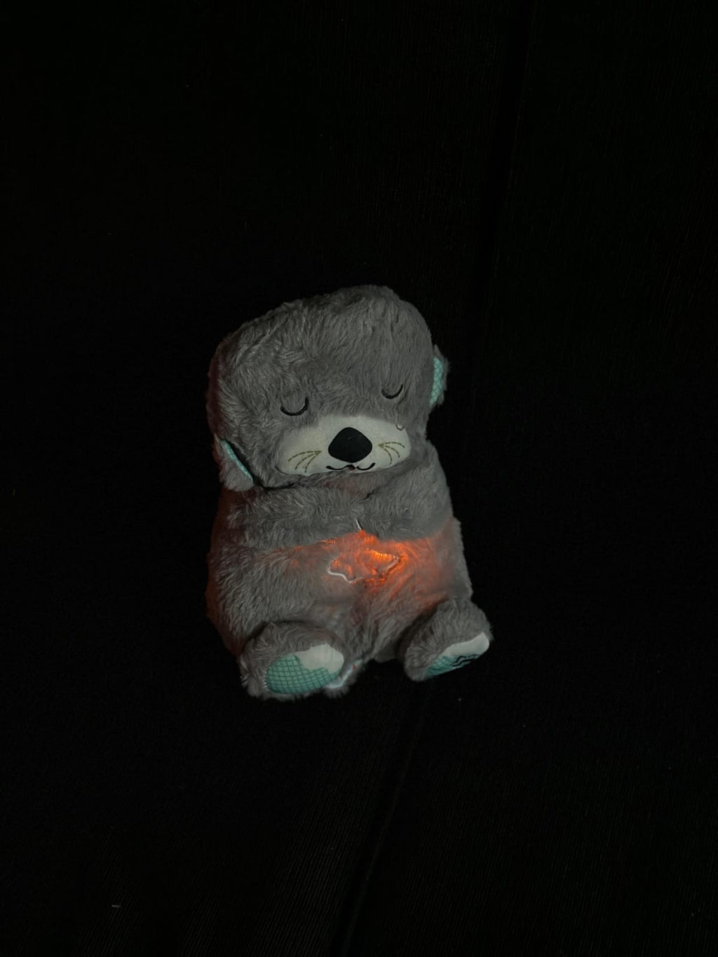 Breathing teddy bear baby