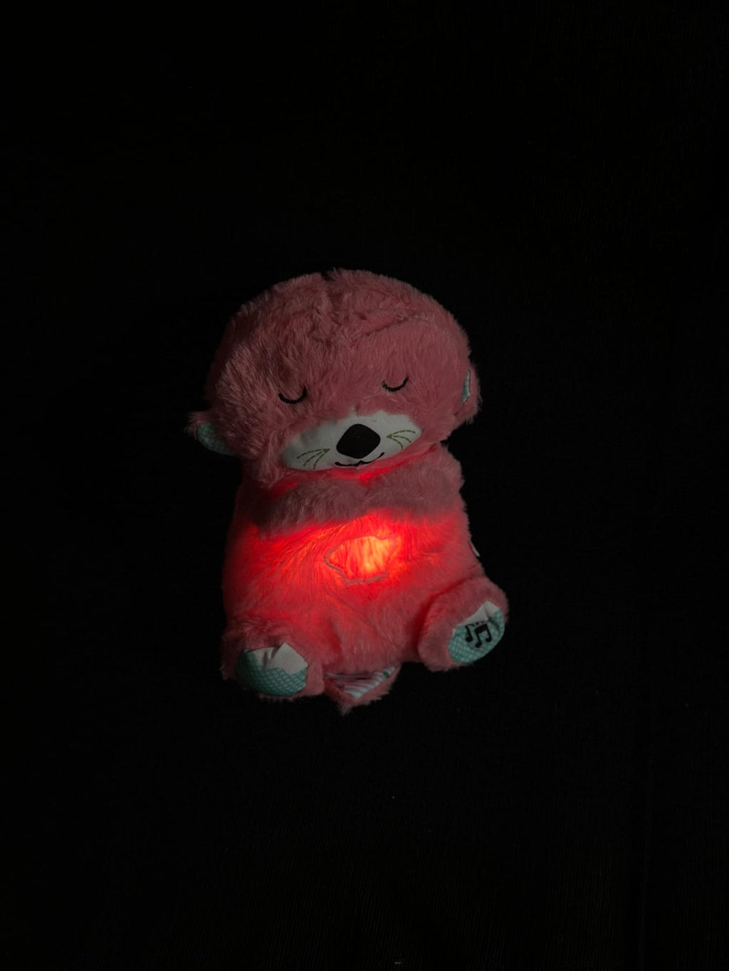 Breathing teddy bear baby