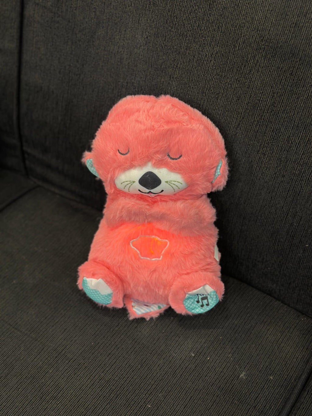 Breathing teddy bear baby